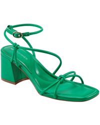 Marc Fisher - Gurion Square Toe Strappy Block Heel Sandals - Lyst