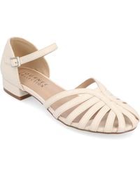 Journee Collection - Joannah Fisherman Ankle Strap Flat - Lyst