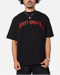 The Anti Order - Mosh Non Seam T-shirt - Black/red - Lyst