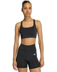 adidas - Workout Square Neck Support Bra - Lyst