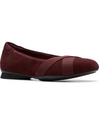 Clarks - Jazmynn Gem Round Toe Flats - Lyst