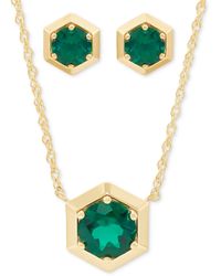 Macy's - 2-pc. Set Lab-created Solitaire Pendant Necklace & Matching Stud Earrings (2-3/4 Ct. T.w. - Lyst