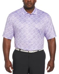 PGA TOUR - Big & Tall Stretch Moisture-wicking Floral Golf Polo Shirt - Lyst