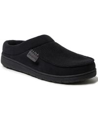 Dearfoams - Brendan Perforated Moccasin Toe Clog House Shoe Slipper - Lyst