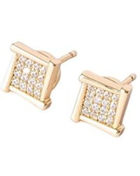 Classicharms - Atlas Crystal Square Stud Earrings - Lyst
