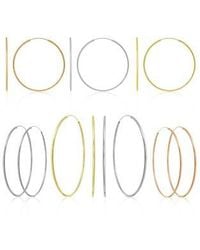 And Now This - Now This Endless Hoops 1 3 5 2 7 8 In Rose Or Silver Plate - Lyst