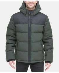 DKNY Synthetic Mixed-media Puffer Coat 