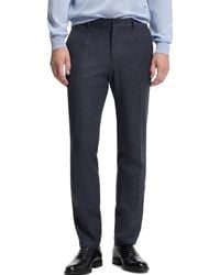 BOSS - Boss By Wool Slim-fit Patterned Pants - Lyst