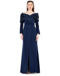 Amiri - Ruched Drape Off-the-shoulder Wrap Over Gown - Lyst