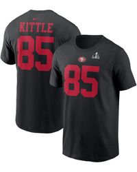 Nike - George Kittle San Francisco 49ers Super Bowl Lviii Patch Player Name And Number T-shirt - Lyst