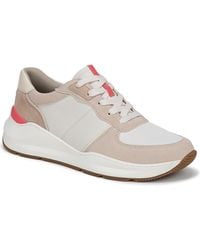 Naturalizer - Blossom Round Toe Lace Up Wedge Sneakers - Lyst