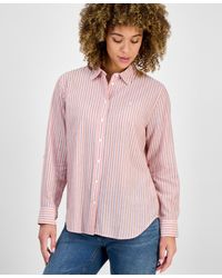 Nautica - Striped Cotton Button-front Shirt - Lyst