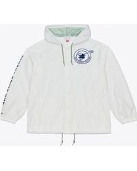 Mitchell & Ness - San Diego Padres Yacht Rock Coaches Full-snap Hooded Windbreaker Jacket - Lyst
