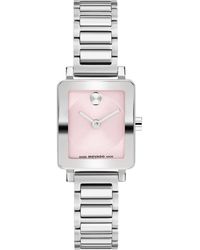 Movado - Bold Evolution 2.0 Mini Tank Swiss Quartz Stainless Steel Watch - Lyst