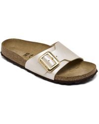 Birkenstock - Catalina Luxe Buckle Birko-flor Sandals From Finish Line - Lyst