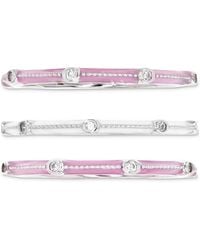 Macy's - 3-pc. Set Cubic Zirconia & Enamel Stack Rings - Lyst