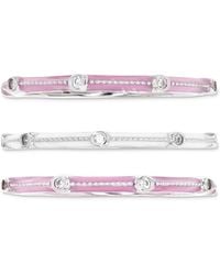 Macy's - 3-pc. Set Cubic Zirconia & Enamel Stack Rings - Lyst