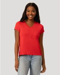 Cable & Gauge - V Neck Patch Pocket Tee - Lyst