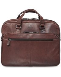 Mancini - Buffalo Collection Expandable Double Compartment Laptop/ Tablet Briefcase - Lyst