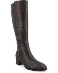 Journee Collection - Devri Square Toe Boots - Lyst