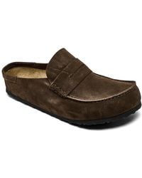 Birkenstock - Naples Wrapped Suede Casual Clogs From Finish Line - Lyst