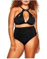 City Chic - Plus Size Azores Bikini Brief - Lyst