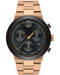 Movado - Bold Fusion Swiss Quartz Chronograph Pvd Bracelet Watch 44mm - Lyst