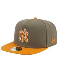 KTZ - Olive/orange New York Yankees Two-tone Color Pack A-frame 59fifty Fitted Hat - Lyst