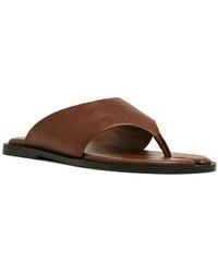 Steve Madden - Split Toe Slip-on Flat Sandals - Lyst