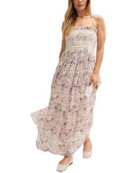 Lily and Lionel London - Annie Smocked Print Maxi Dress - Lyst