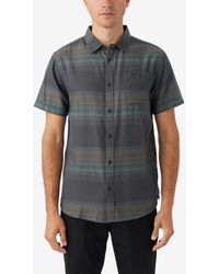 O'neill Sportswear - Seafaring Stripe Short Sleeve Standard Shirt - Lyst