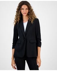 BarIII - One-button Scrunched-sleeve Jacket - Lyst