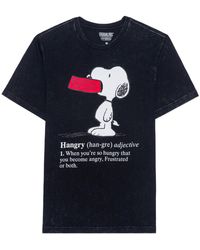 Hybrid - Hangry Snoopy Mineral Wash Short Sleeve T-shirt - Lyst