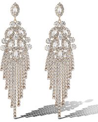Jessica Simpson - Crystal Fan Drop Earrings - Lyst