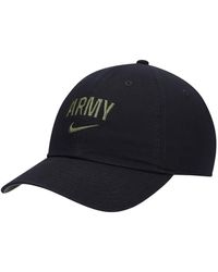 nike men's army black knights green rival h86 adjustable hat
