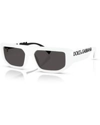 Dolce & Gabbana - Rectangle Sunglasses - Lyst