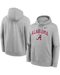 Nike - Alabama Crimson Tide Club Fleece Arch Pullover Hoodie - Lyst