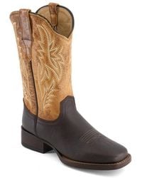 Forastero - Real Leather Square Toe Cowgirl Boots - Lyst