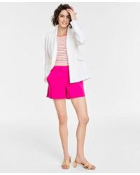 On 34th - Solid Longline Blazer Created For Macys Xxs 4x - Lyst