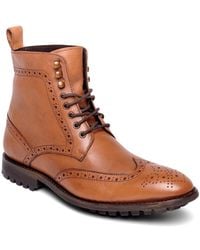 Anthony Veer - Grant Wingtip Leather Dress Boot - Lyst