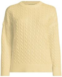 Lands' End - Drifter Classic Cable Sweater - Lyst