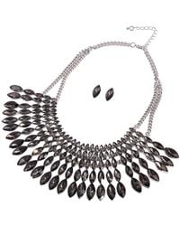 SOH - Party Statement Necklace & Stud Earrings - Lyst