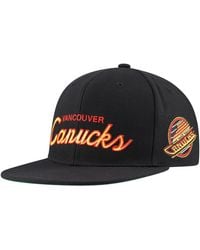 Mitchell & Ness - Vancouver Canucks Core Team Script 2.0 Snapback Hat - Lyst
