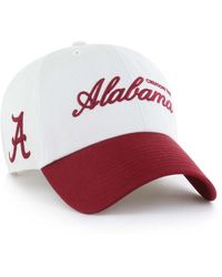 '47 - White Alabama Crimson Tide Contemporary Basics Foundation Clean Up Adjustable Hat - Lyst