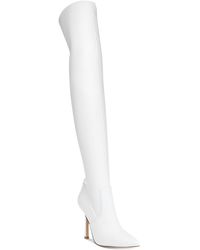 White Over-the-knee boots for Women | Lyst