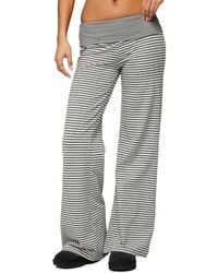 Edikted - meggy Striped Fold Over Pants - Lyst