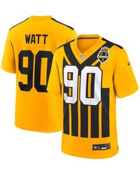 Nike - T.j. Watt Pittsburgh Steelers Alternate 1933 Throwback Game Jersey - Lyst