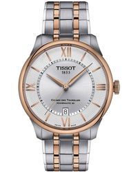 Tissot - Swiss Automatic Chemin Des Tourelles Powermatic 80 Two-tone Stainless Steel Bracelet Watch 39mm - Lyst