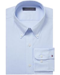 Tommy Hilfiger - Th Flex Regular Fit Wrinkle Resistant Stretch Pinpoint Oxford Dress Shirt - Lyst