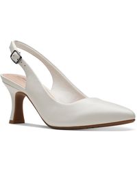 Clarks - Kataleyna Step Pointed-toe Slingback Pumps - Lyst